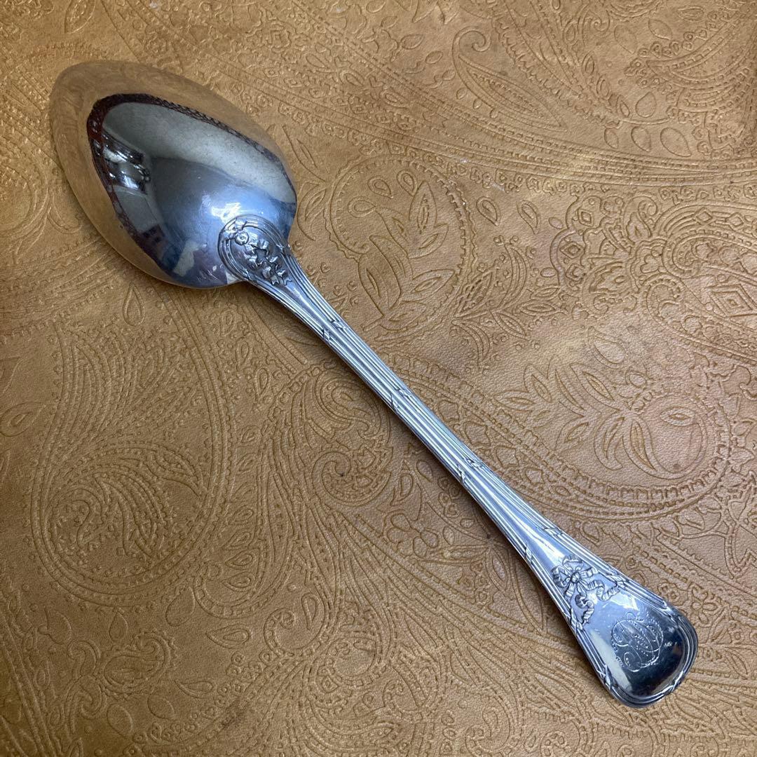 【ピュイフォルカ】純銀/100g スプーン フォーク 約18.5cm【エルメス】