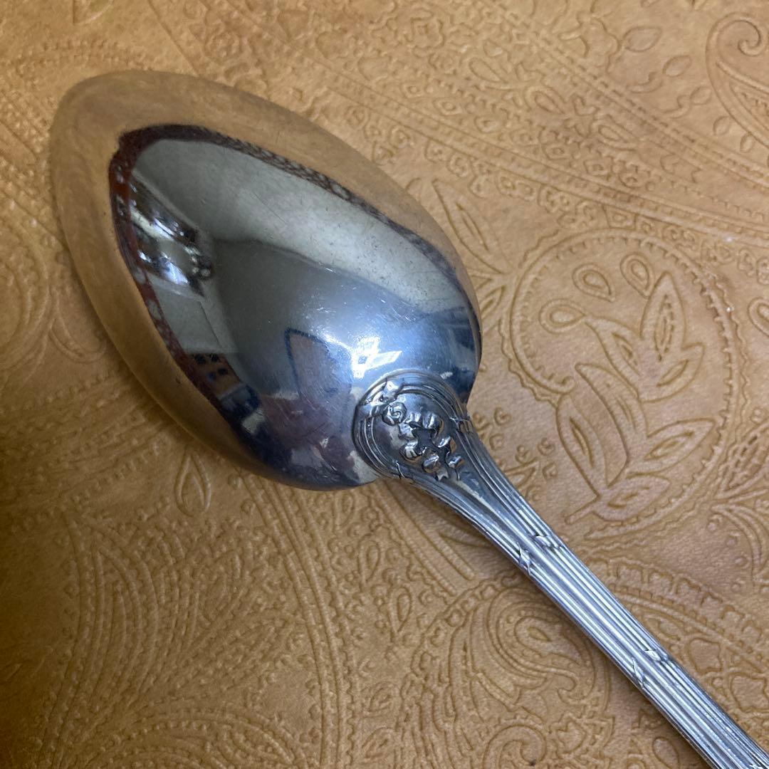 【ピュイフォルカ】純銀/100g スプーン フォーク 約18.5cm【エルメス】