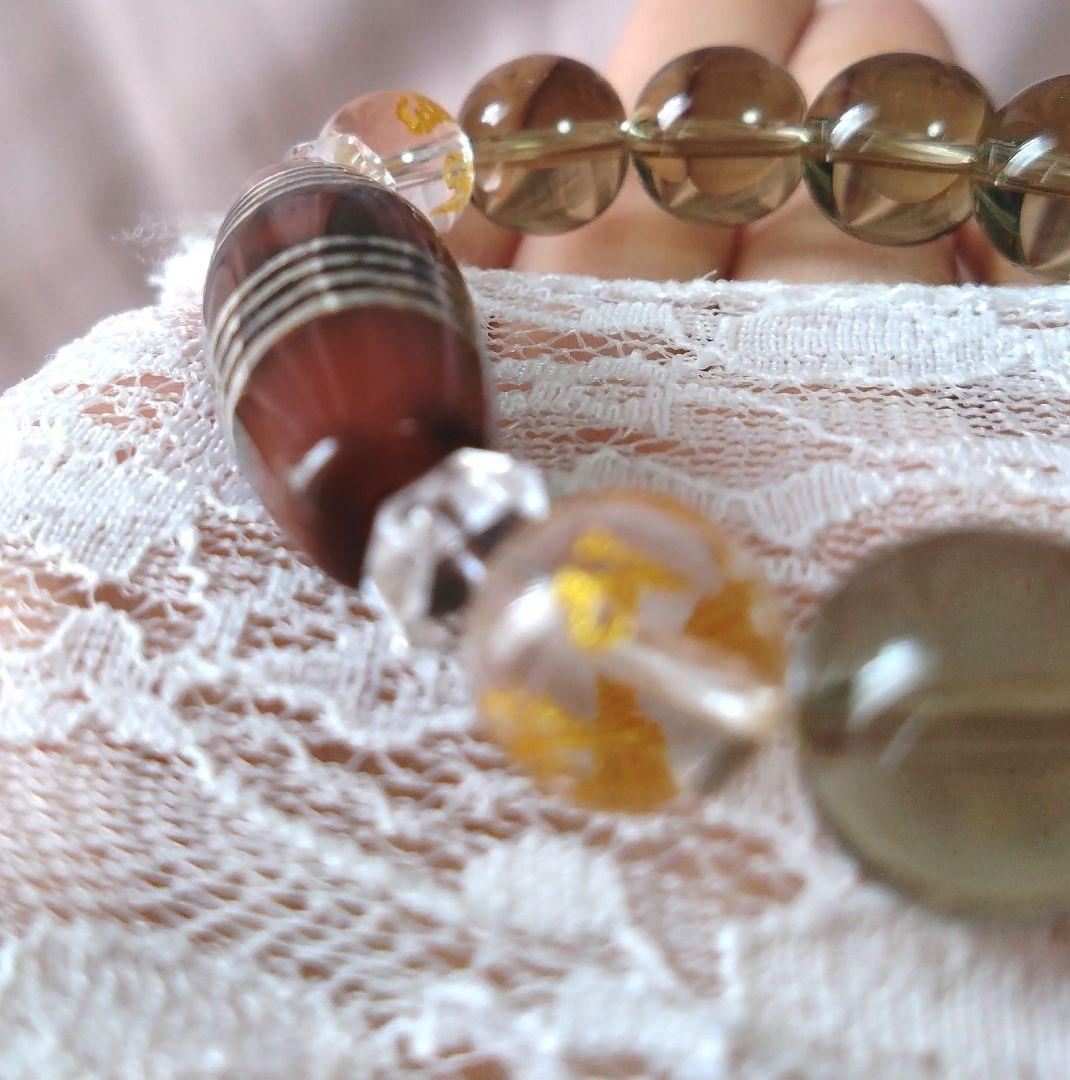 【希少 天珠】三色八線天珠 良質紅玉 ブレス ※サイズ変更OK dzibeads