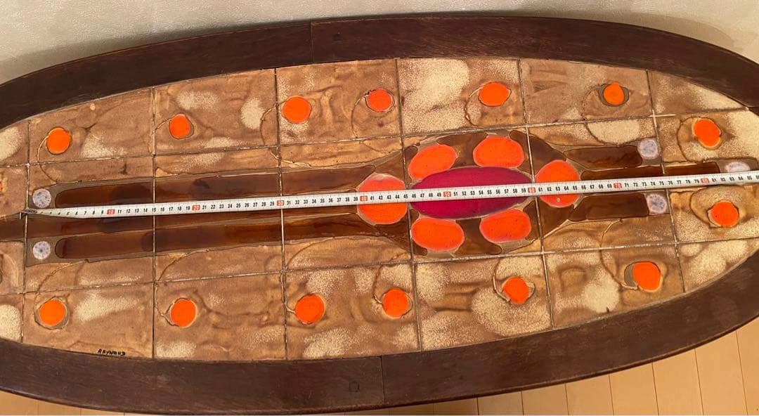 期間限定お値下げ中❣️アンティーク タイルトップ テーブル