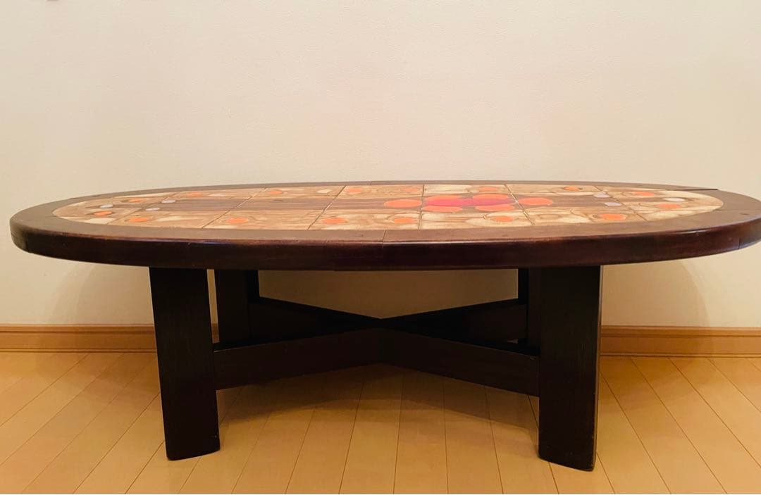 期間限定お値下げ中❣️アンティーク タイルトップ テーブル