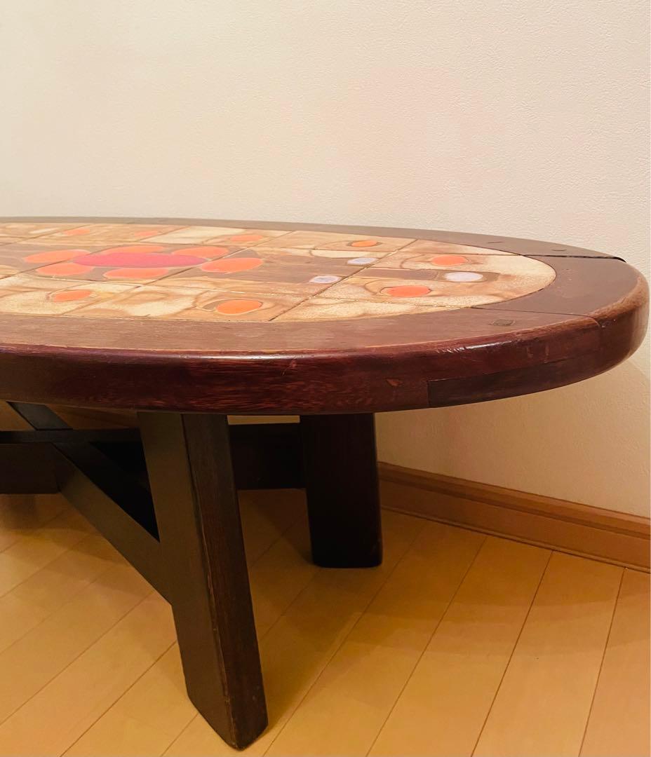 期間限定お値下げ中❣️アンティーク タイルトップ テーブル