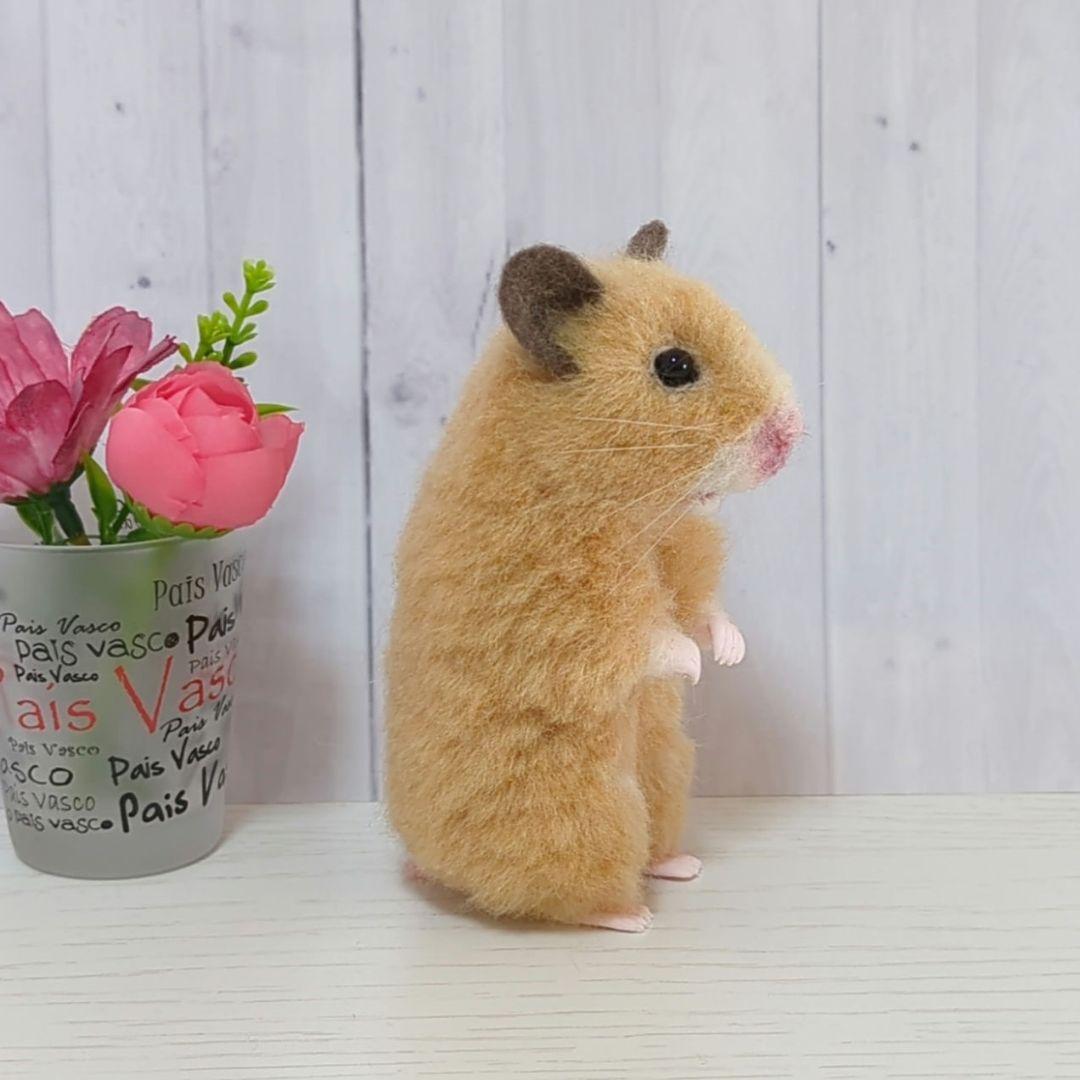 378 くるみ ハムスター 羊毛フェルト
