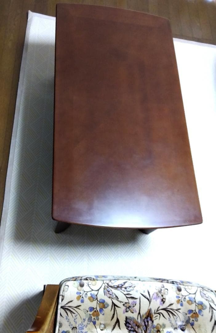 センターテーブル ドイツ ビーチ材 美品 ブラウン 横幅105cm 高さ41cm