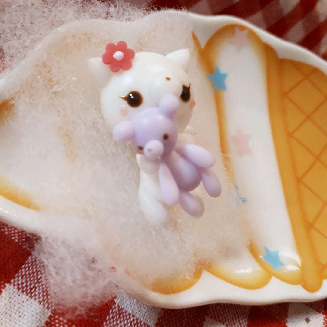 白猫ちゃん♡大好きテディベア