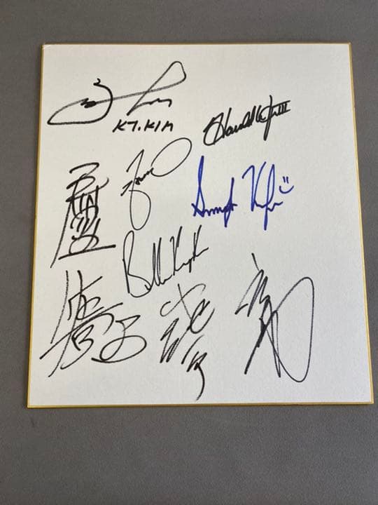 男子プロゴルファーサイン色紙 - メルカリ