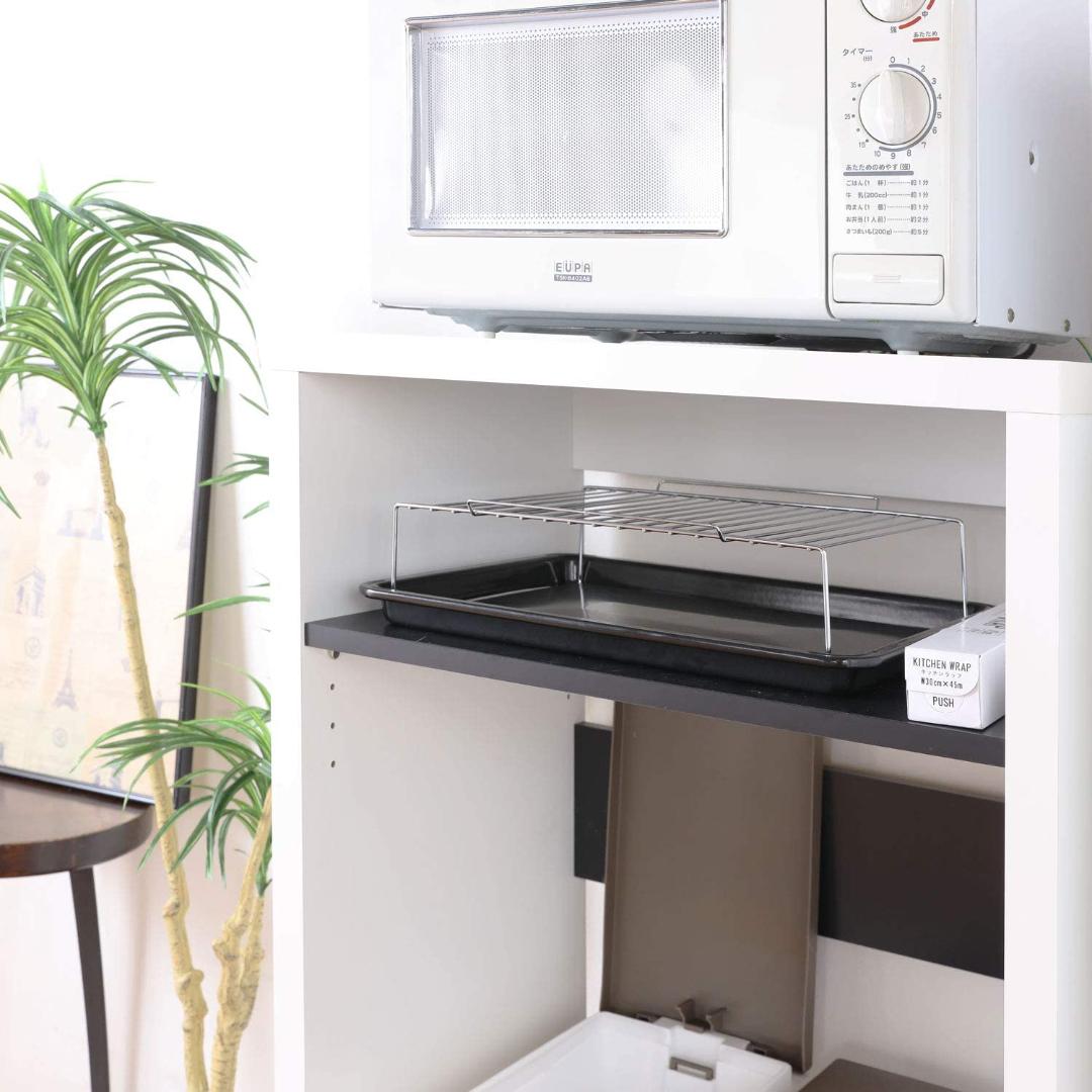 ラック レンジ台 ゴミ箱 キッチン回りもすっきり収納