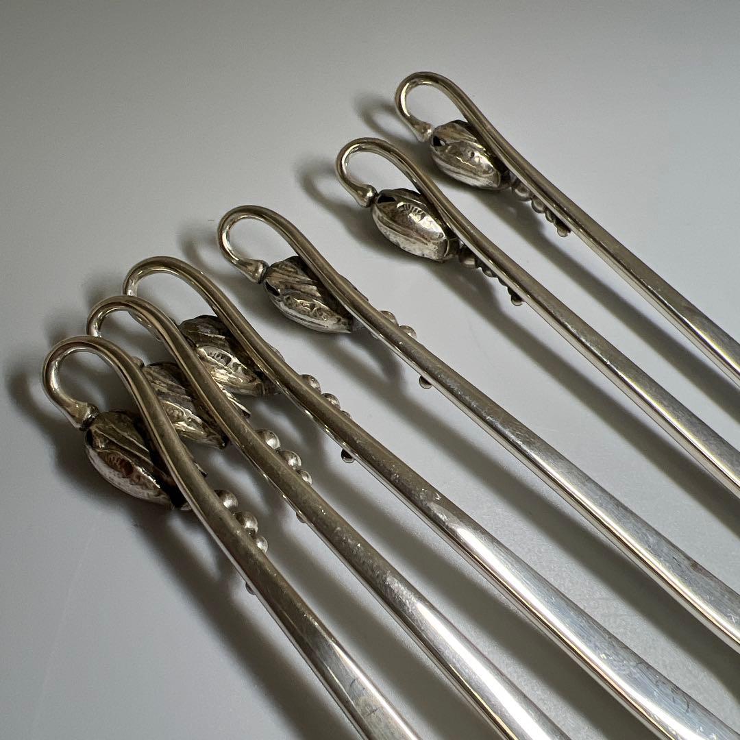 ジョージジェンセン　激レアブロッサムsterling925 デザートフォーク6本