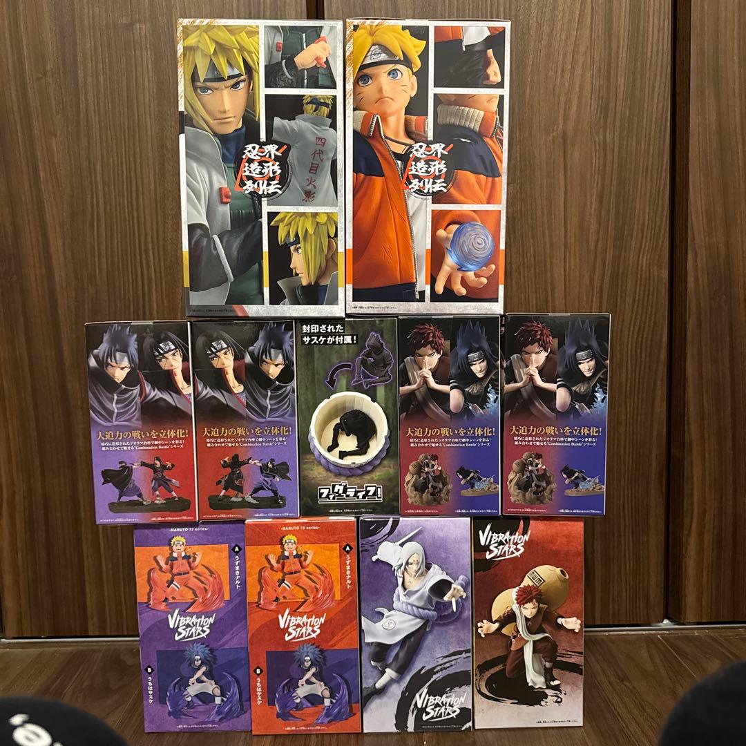NARUTO疾風伝　フィギュア11体セット　棺桶/忍界造形列伝/バイブレーション