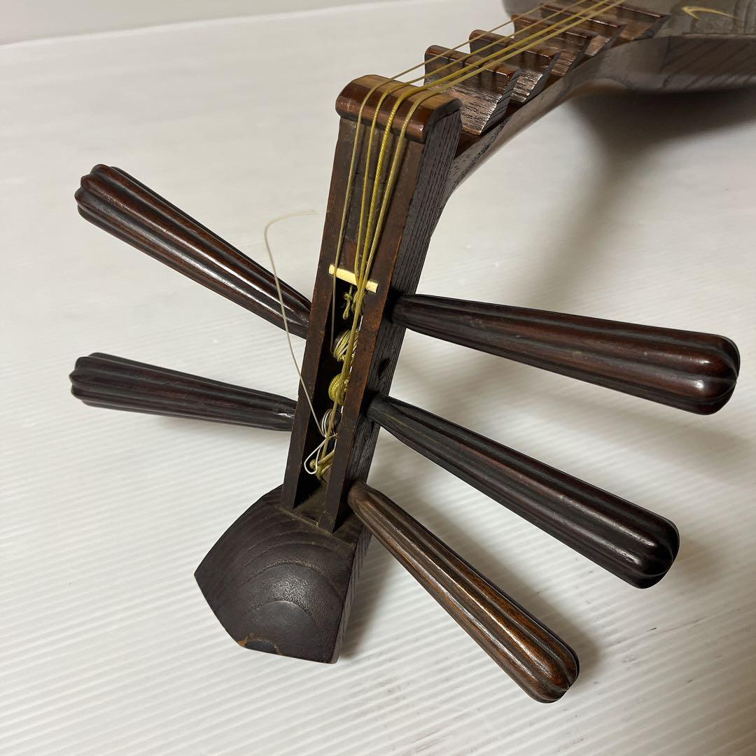 筑前琵琶 五弦 レトロ 弦楽器 ヴィンテージ 時代物 古美術 - メルカリ