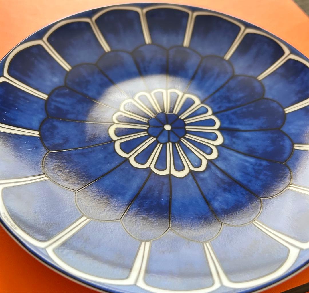 未使用　HERMES 廃盤　ブルーダイユール　パンプレート　16cm