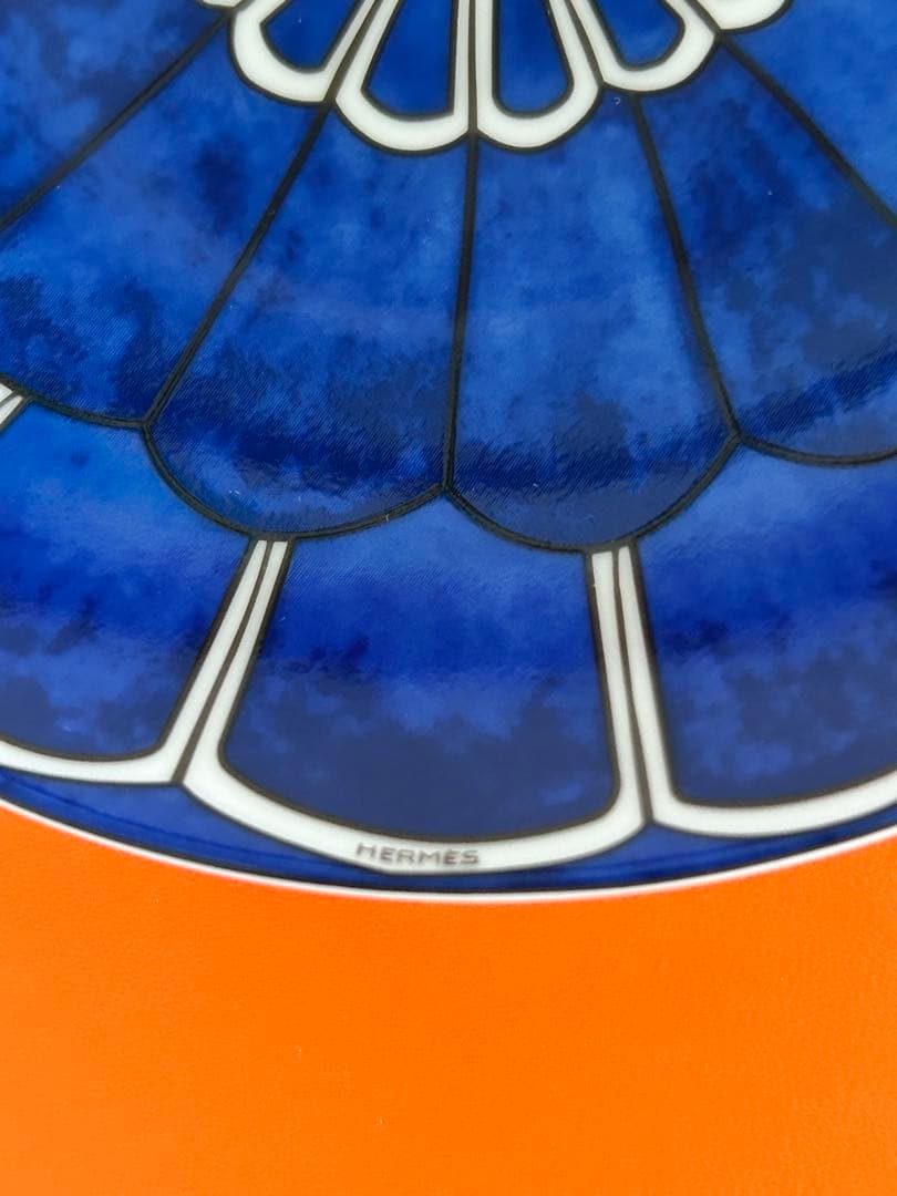 未使用　HERMES 廃盤　ブルーダイユール　パンプレート　16cm