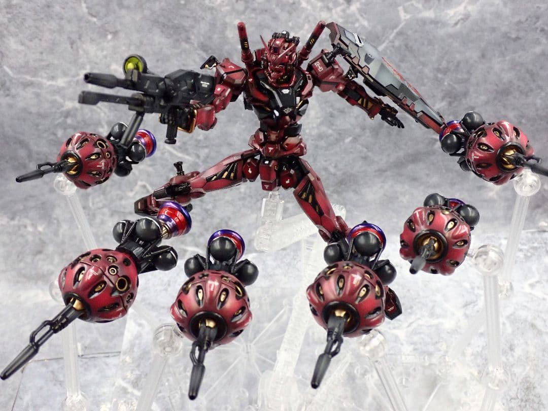 HG ジークアクス 赤いガンダム(フルビット) 全塗装 ガンプラ塗装済