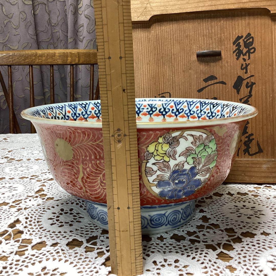 k38 古い伊万里焼の鉢　　錦手　　1個