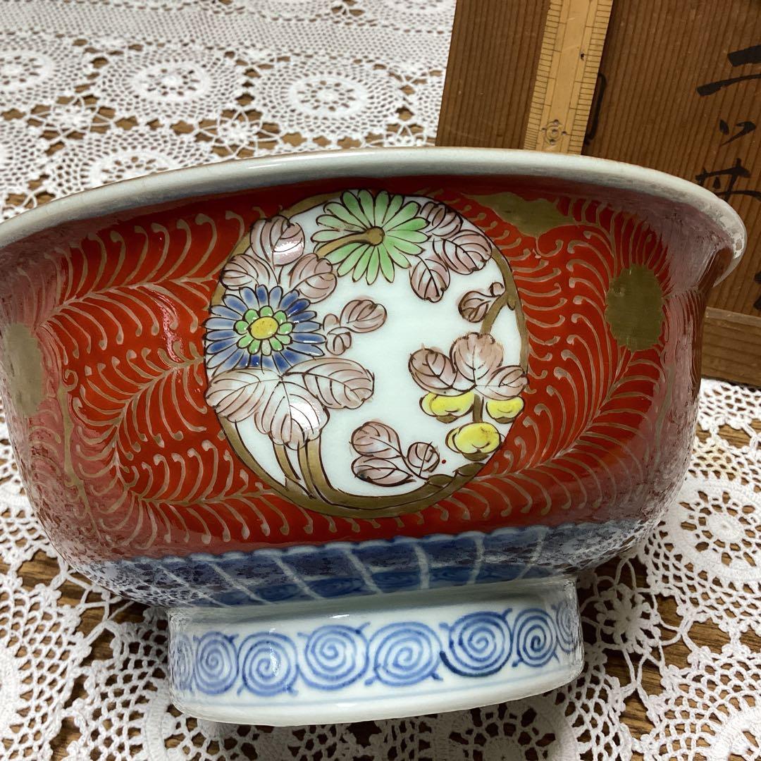 k38 古い伊万里焼の鉢　　錦手　　1個