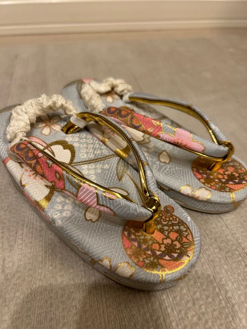 京越卸屋　七五三　3歳　着物　被布セット　くすみカラー　水色　淡青の風雅