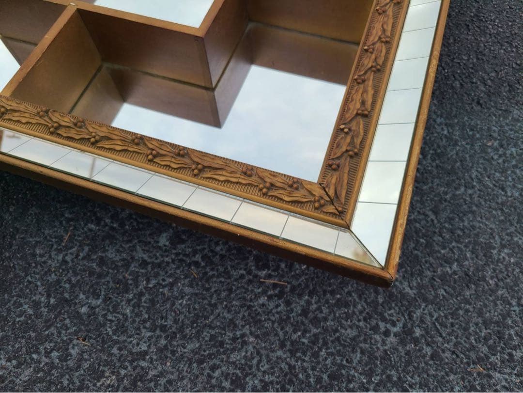 ミラー　壁掛け　鏡　ビンテージ