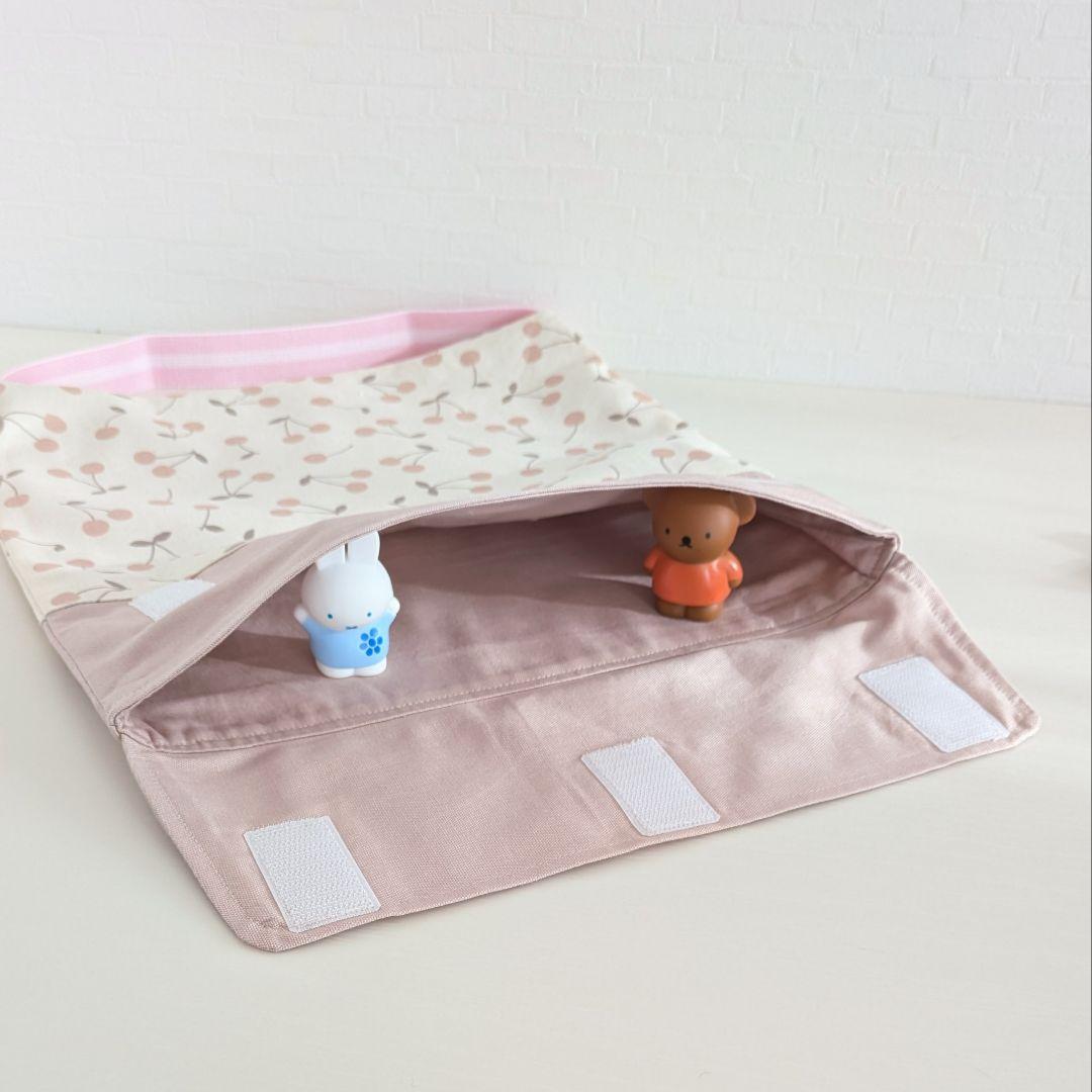 防災頭巾　座布団カバー　さくらんぼ