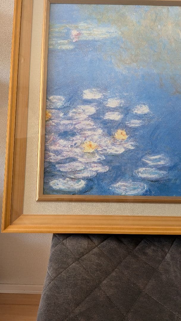 『睡蓮』 モネ 10号 立体複製画 木製フレーム