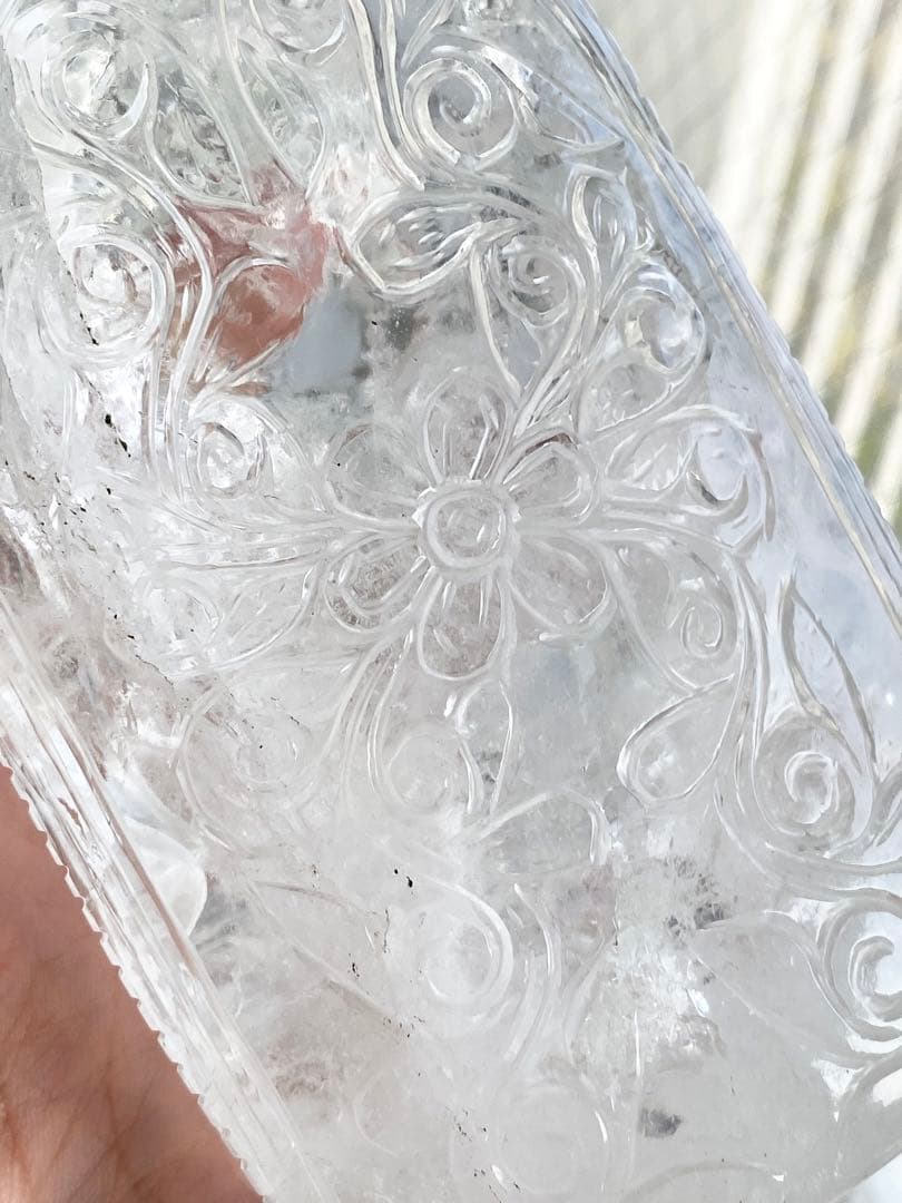 ヒマラヤ水晶ガネーシャ彫刻置物