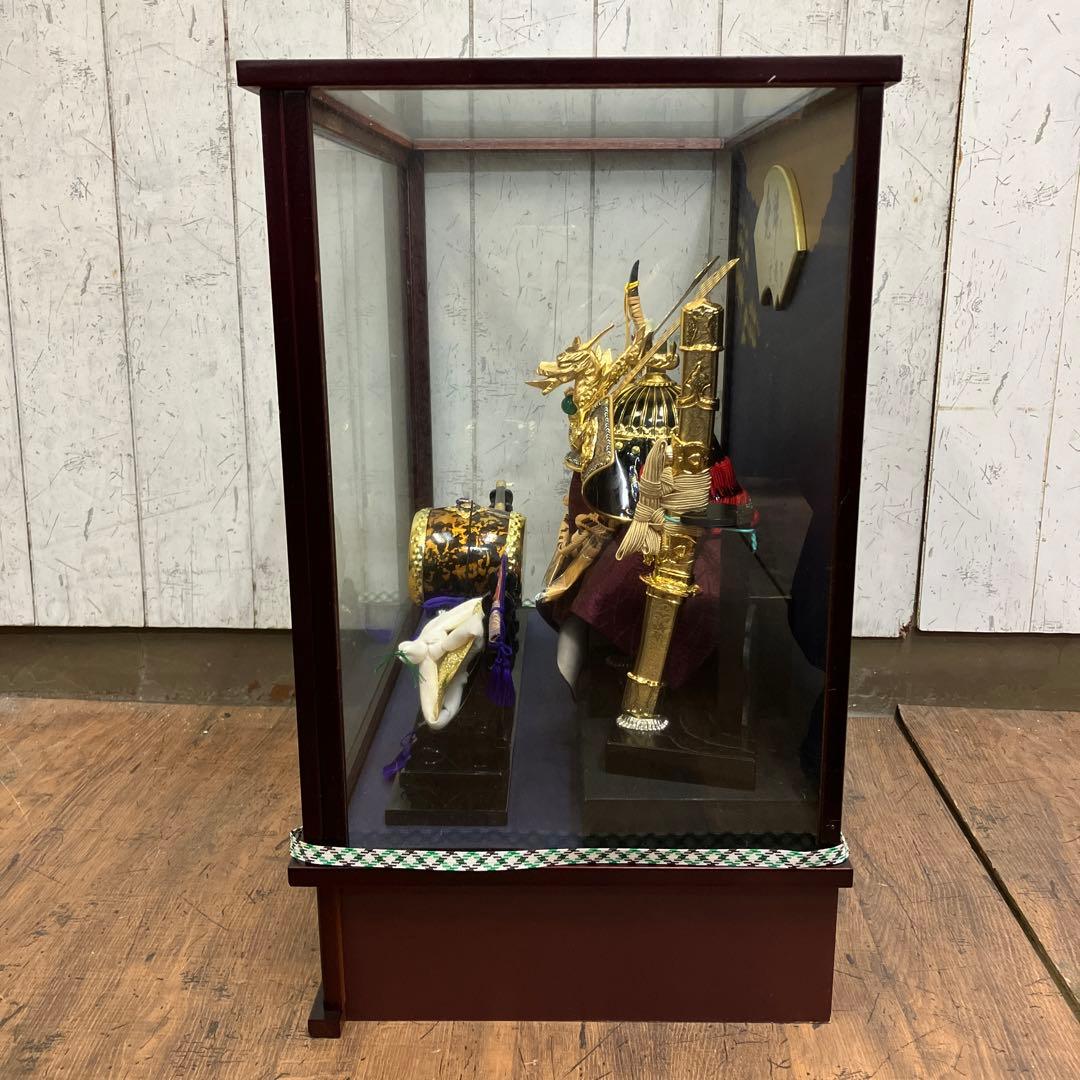 A-3 雲龍 五月人形 置物 兜飾り 成長祈願 装飾金具 ケース入り 節句飾り