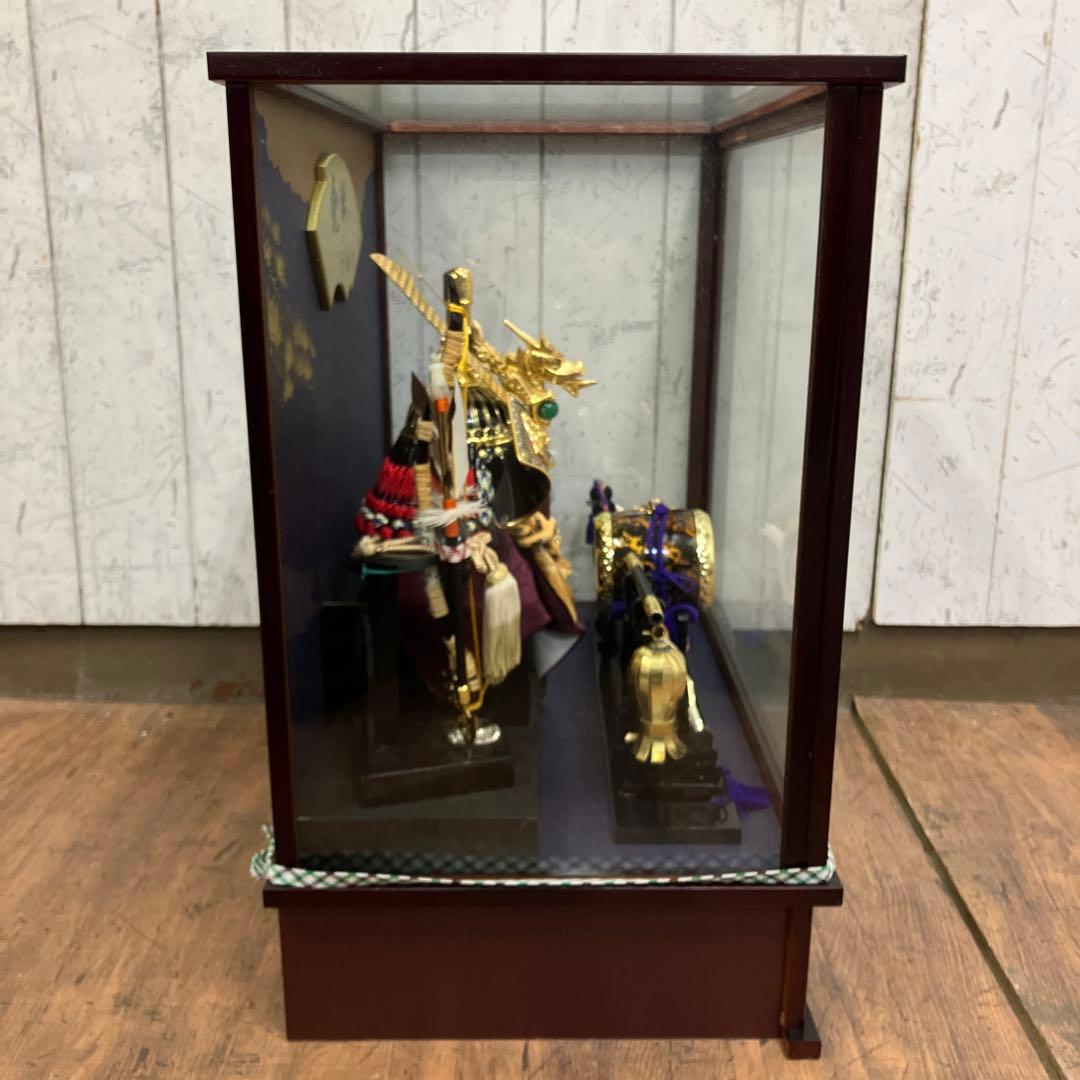 A-3 雲龍 五月人形 置物 兜飾り 成長祈願 装飾金具 ケース入り 節句飾り