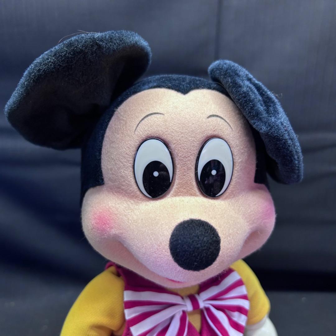 ▽Fb右1095 サンキョー 未使用 デッドストック ミッキー ミニー 2体