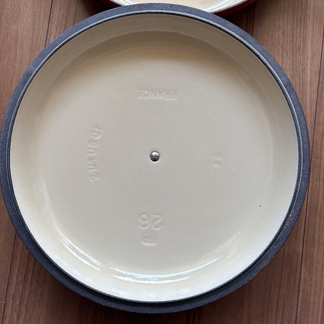 ル・クルーゼ　キャセロール 26cm オレンジ