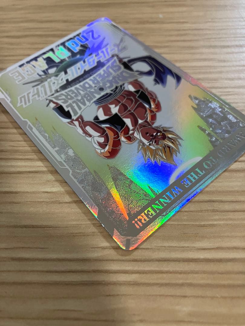 美品〉ドラゴンボール スーパーダイバーズ 大会 準優勝 カード風賞状