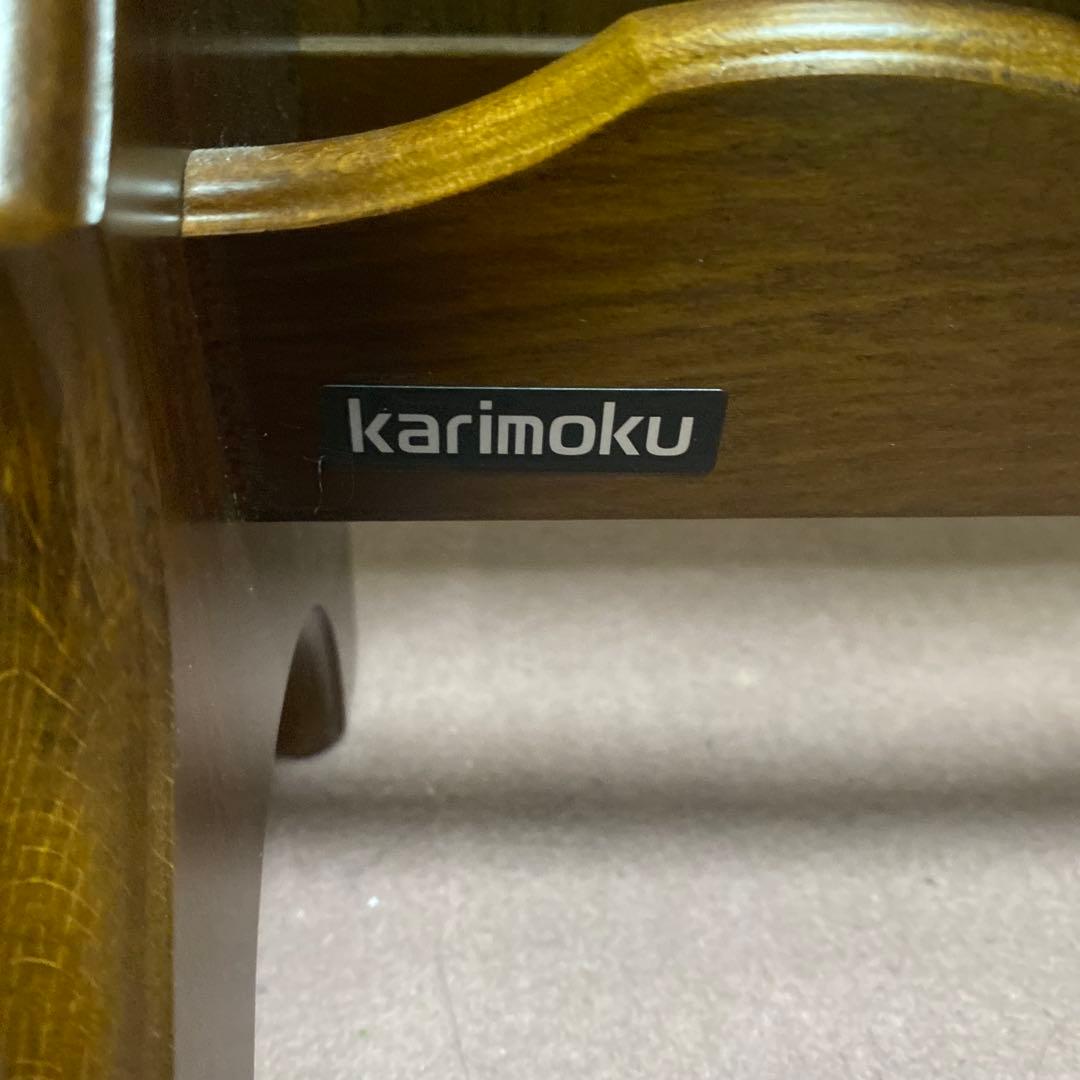 カリモク】木製スリッパラック 5段 ダークブラウン - メルカリ