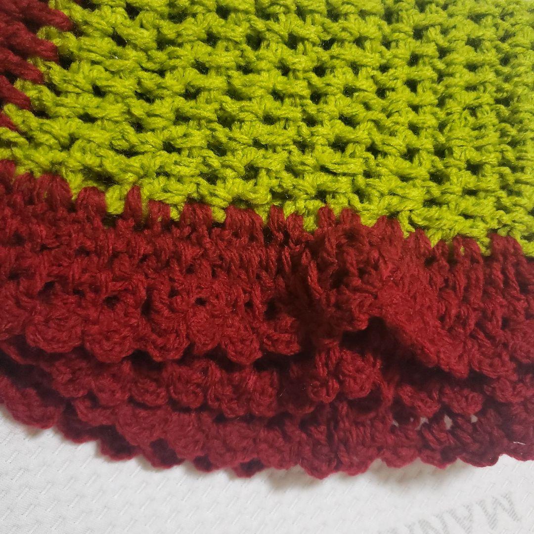 スクエア❣️　マルチマット　マルチカバー　玄関マット　手編み　ハンドメイド