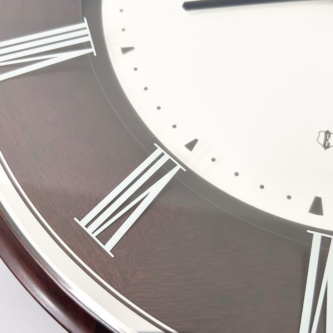 美品 SEIKO EMBLEM セイコー 電波時計 掛時計 HS540B 無垢