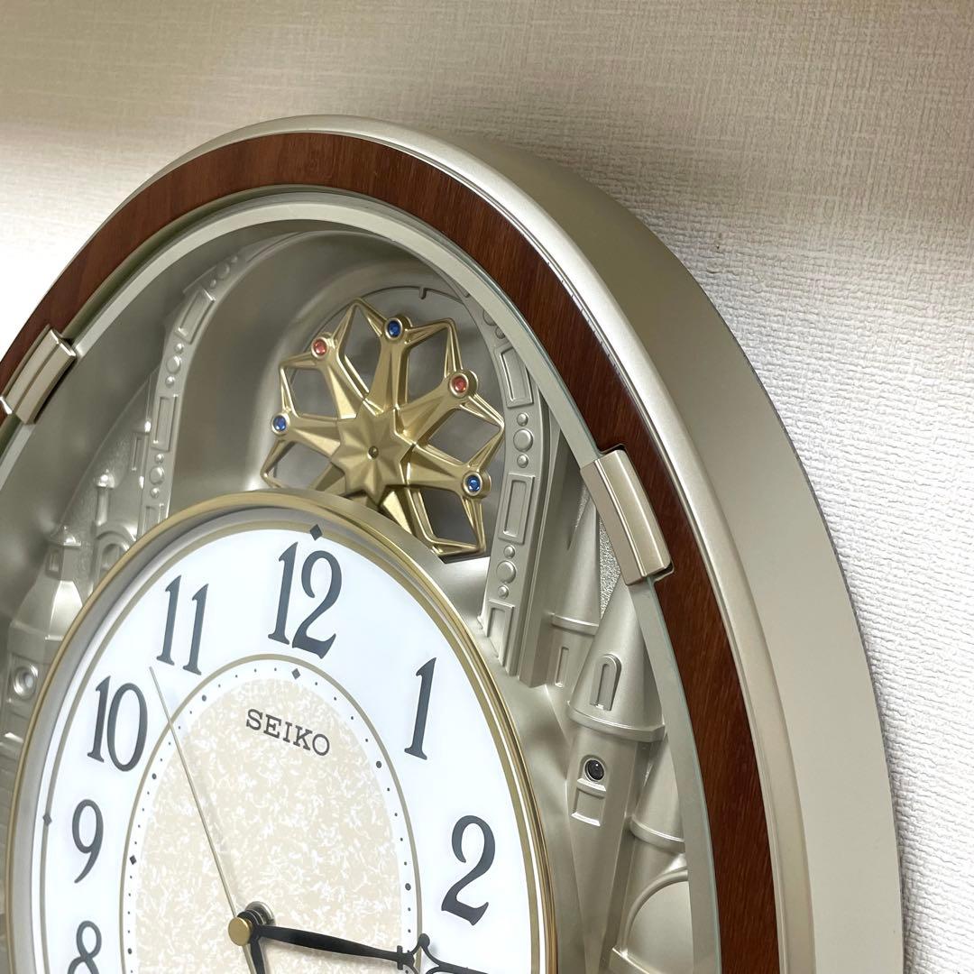 美品 SEIKO セイコー 電波掛時計 からくり時計 - メルカリ