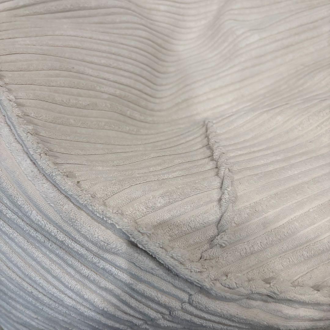 【美品】lounge pug のんびりビーズクッションチェア　アイボリー