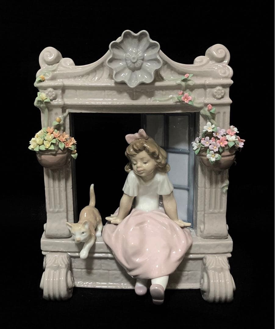 【超希少 美品】リヤドロ 日向ぼっこ 割れ欠け無し 廃盤作品 6817