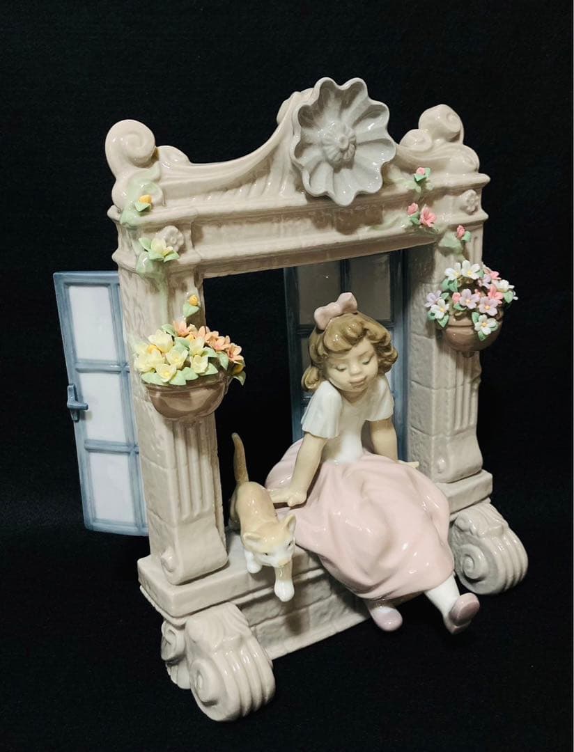 【超希少 美品】リヤドロ 日向ぼっこ 割れ欠け無し 廃盤作品 6817