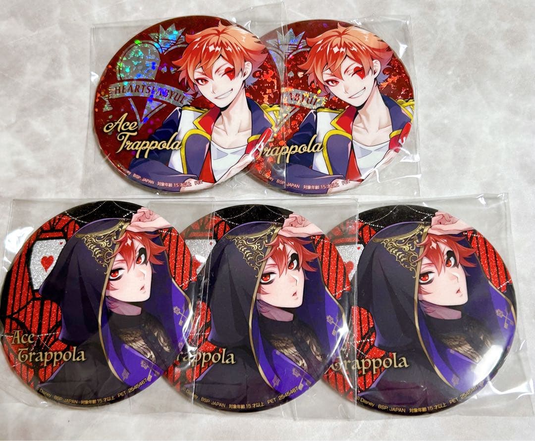 5/6まで】ツイステ エース namco缶バッジ 5点セット - メルカリ