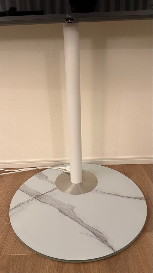 CAGUUU スタイリッシュテレビスタンド 大理石柄 マーブル柄