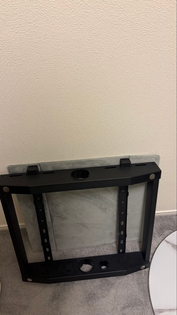 CAGUUU スタイリッシュテレビスタンド 大理石柄 マーブル柄