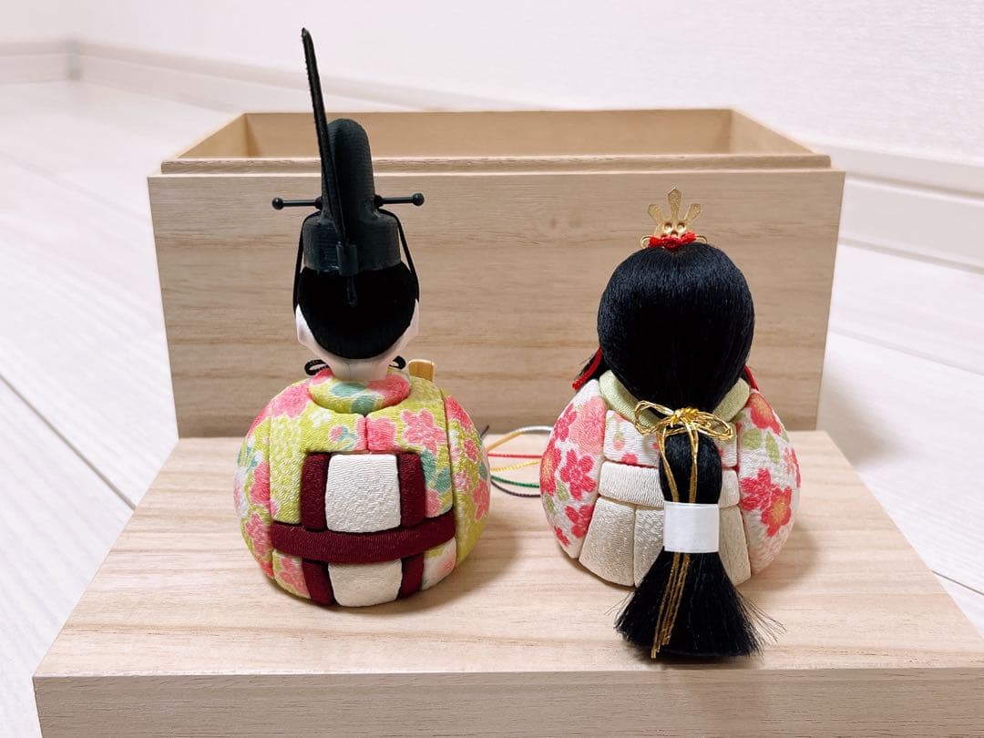 雛人形 ひな人形 ぷりふあ Halfmoon -半月-桐箱•アクリルケースセット