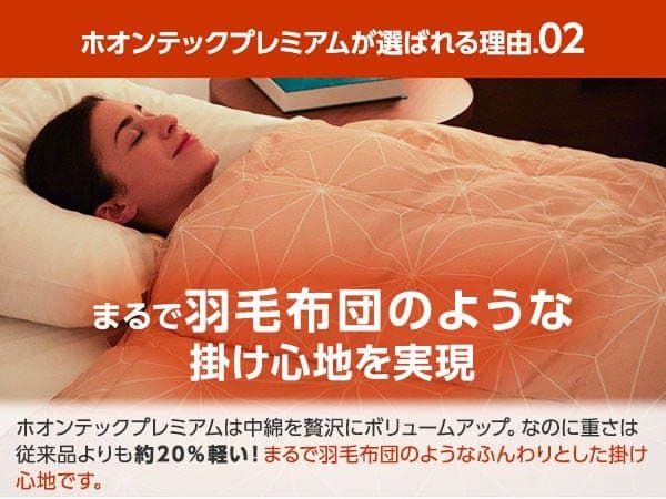 【新品未使用】True Sleeper ホオンテック掛け布団 セミダブルロング