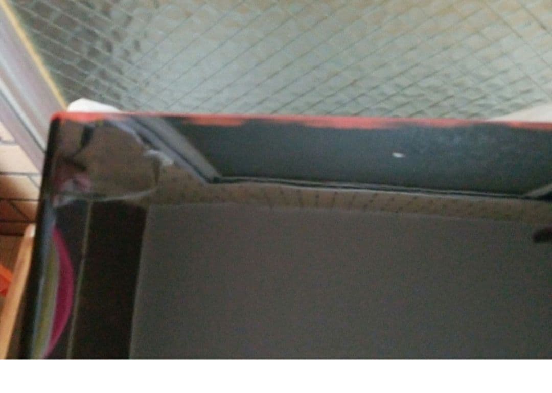 花台レア物落款いり根来塗　巻絹型卓