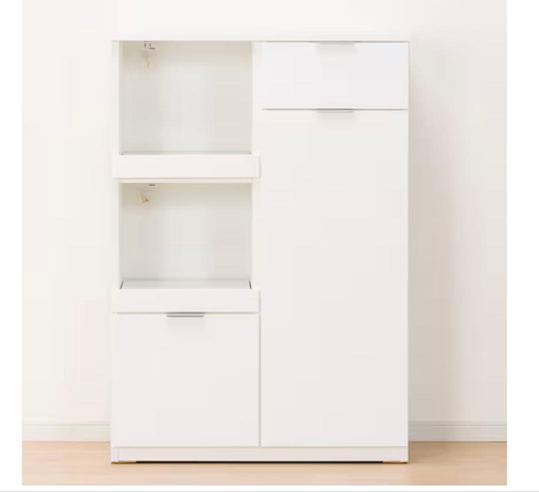 ホワイトキッチンキャビネット