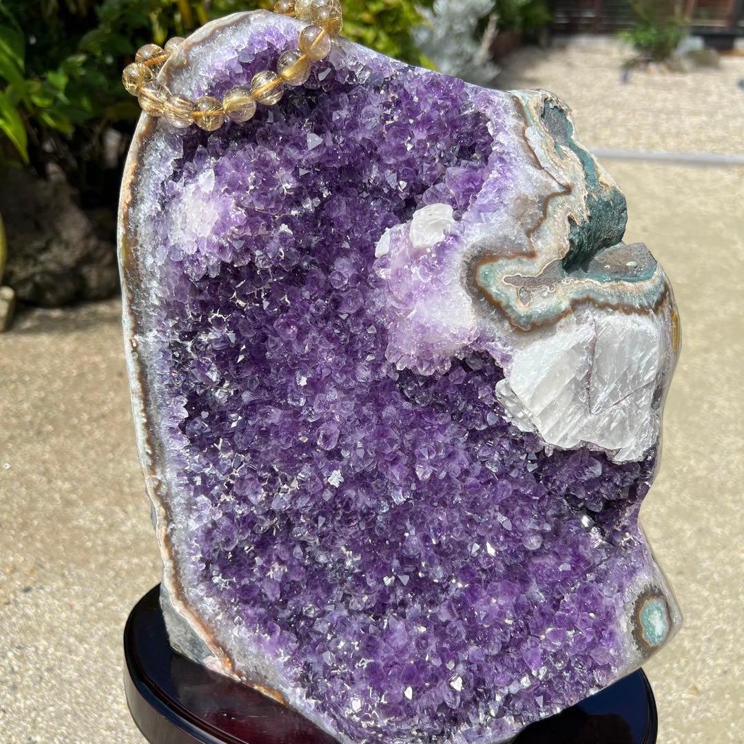 ✳️極大 12.77kg☆超大迫力‼️✨ウルグアイ産 アメジストクラスター 天然石