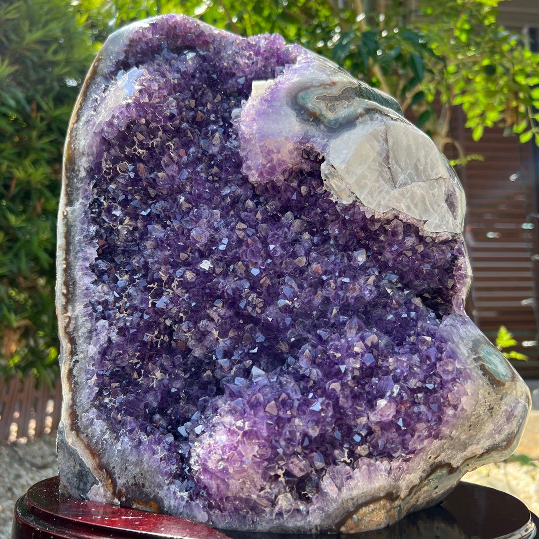 ✳️極大 12.77kg☆超大迫力‼️✨ウルグアイ産 アメジストクラスター 天然石