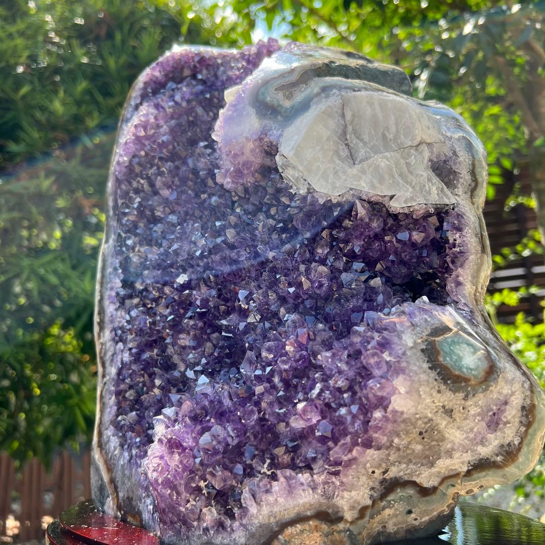 ✳️極大 12.77kg☆超大迫力‼️✨ウルグアイ産 アメジストクラスター 天然石