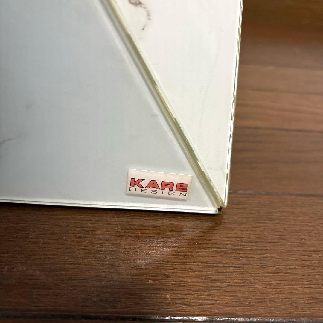 美品】KARE ラグジュアリートライアングル マーブル サイドテーブル