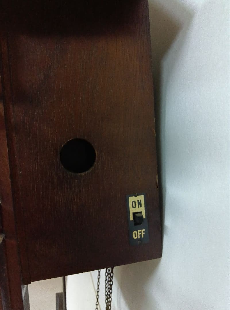 RHYTHMクォーツ　鳩時計　木製掛け時計　シチズン　レトロ　カッコー　動作品