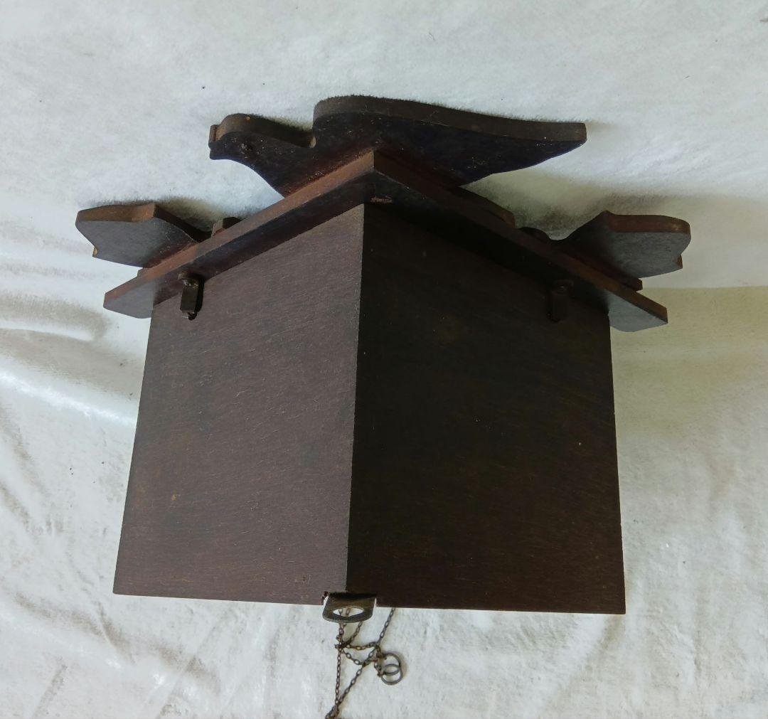 RHYTHMクォーツ　鳩時計　木製掛け時計　シチズン　レトロ　カッコー　動作品