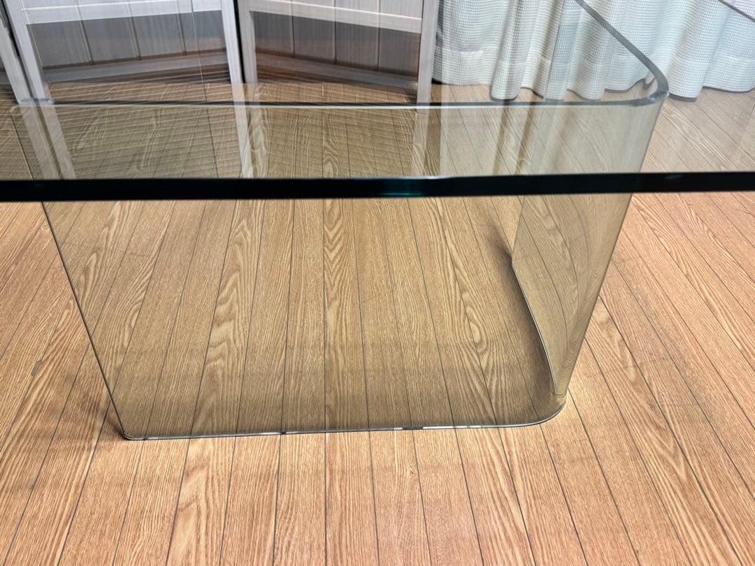 【美品】※引き取り限定※ガラステーブル センターテーブル ローテーブル